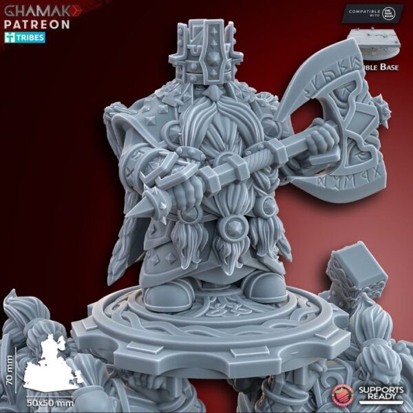 Dwarven King on Shield - Image 2