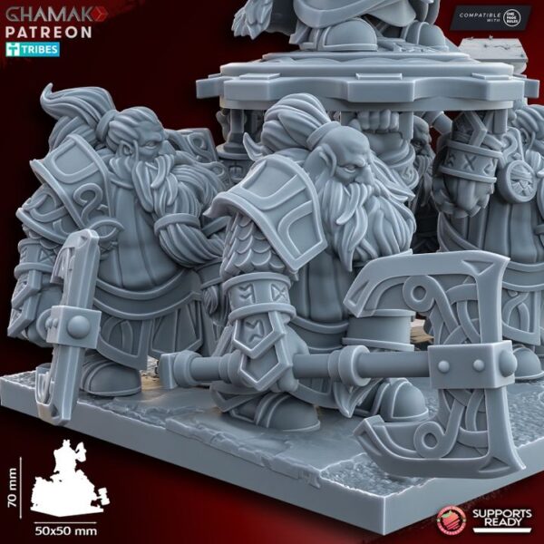 Dwarven King on Shield - Image 3
