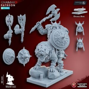 Grey Orc Warlord on warg