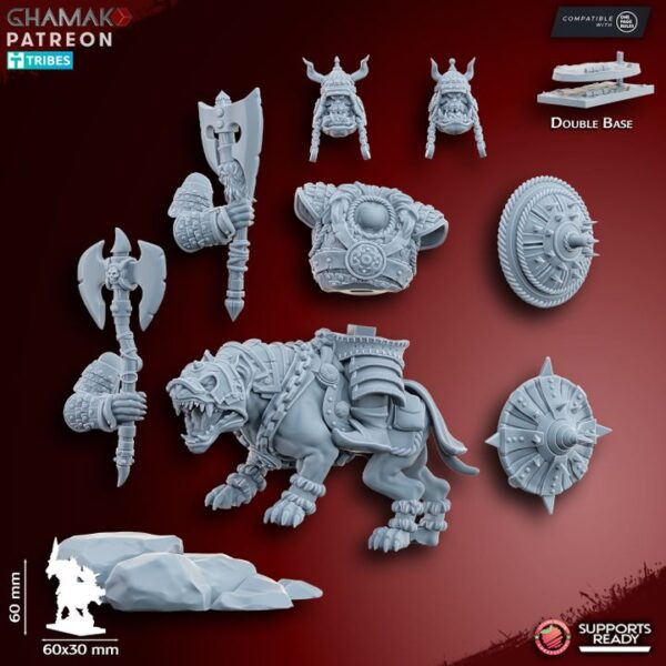 Grey Orc Warlord on warg - Image 2