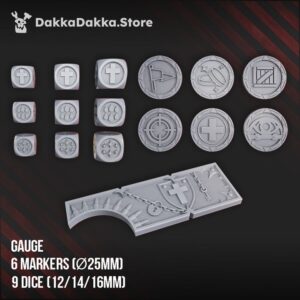 Torquemada's Gauge, Dice & Markers