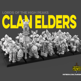 Clan Elders with hand weapon and shield