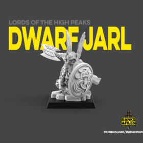 Dwarf Jarl with runic axe