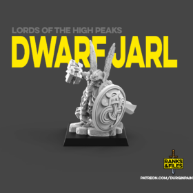 Dwarf Jarl with runic hammer